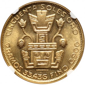 Peru, 50 Soles 1967, Indian