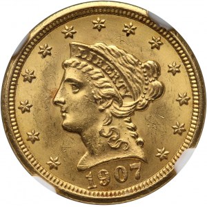 Stany Zjednoczone Ameryki, 2 1/2 dolara 1907, Filadelfia