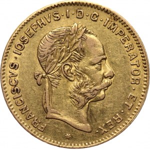 Austria, Franciszek Józef I, 4 floreny = 10 franków 1892, Wiedeń, Oryginalne bicie