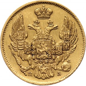 Zabór rosyjski, Mikołaj I, 3 ruble = 20 złotych 1834 СПБ ПД, Petersburg