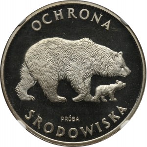 PRL, 100 złotych 1983, Niedźwiedzie, PRÓBA