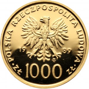 PRL, 1000 złotych 1989, Jan Paweł II
