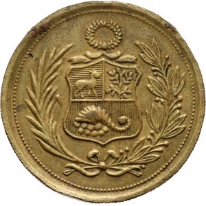 Austria, Franciszek I Stefan 1745-1765, medal w brązie z herbem Peru na rewersie