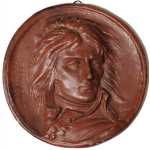 France, uniface medal, Napoleon Bonaparte, by David d'Angers 1788-1856