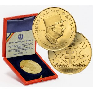 Czad, 10000 franków 1960, Generał de Gaulle