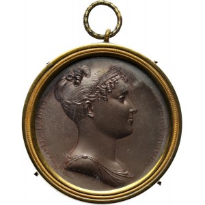 France, Napoleon I, uniface medal, marriage of Napoleon and Marie Louise