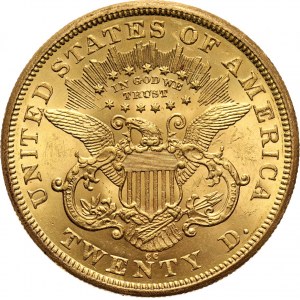 USA, 20 Dollars 1875 CC, Carson City