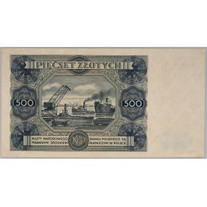 PRL, 500 złotych 15.07.1947, seria T2