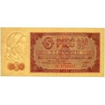 PRL, 5 złotych 1.07.1948, seria BE