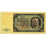 PRL, 20 złotych 1.07.1948, seria KB