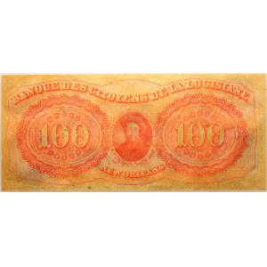 Stany Zjednoczone Ameryki, Citizens' Bank of Louisiana, 100 dolarów 18(60-70) Seria A
