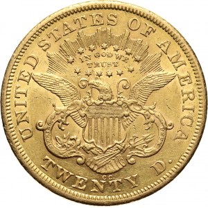 Stany Zjednoczone Ameryki, 20 dolarów 1876 CC, Carson City