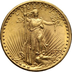 Stany Zjednoczone Ameryki, 20 dolarów 1922 S, San Francisco