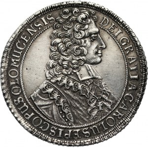Austria, Ołomuniec - biskupstwo, Karol III Lotaryński, talar 1707, Kromieryż
