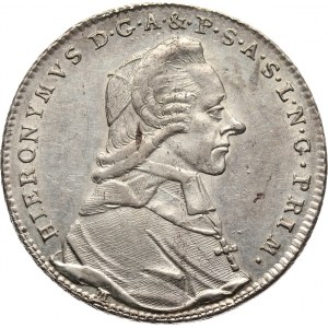 Austria, Salzburg, Hieronim Graf Colloredo, 20 krajcarów 1787 M, Salzburg