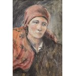Józefa Maria JÓZEFOWICZ (1900 - ?), Kobieta w czerwonej chuście