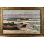Wilhelm TYSZKOWSKI (1878 Paradise - 1939 Piasnica), Boats on the Shore (1928)