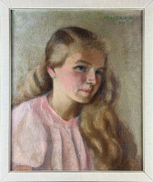 Jan KRZYSZKOWSKI (1893-1944), Portret dziewczynki, 1941