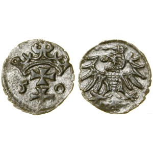 Polska, denar, 1550, Gdańsk