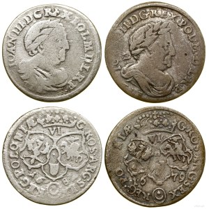 Polska, zestaw 2 x szóstak, 1679, 1682, Bydgoszcz