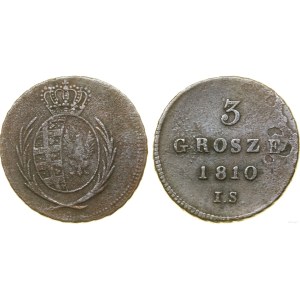 Poľsko, 3 grosze (trojak), 1810 IS, Varšava