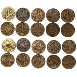 Polen, Satz: 10 x 5 groszy, 1923-1939, Warschau