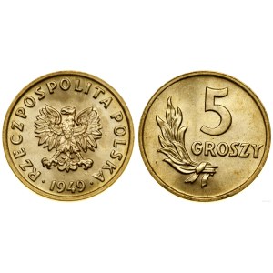 Poland, 5 pennies, 1949, Basel