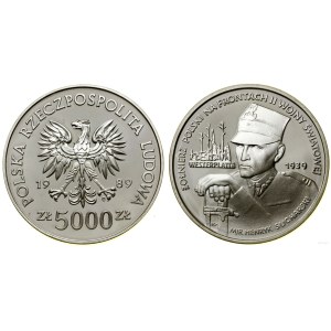 Poľsko, 5 000 PLN, 1989, Varšava