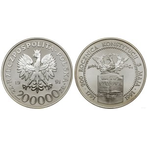 Poland, 200,000 zloty, 1991, Warsaw