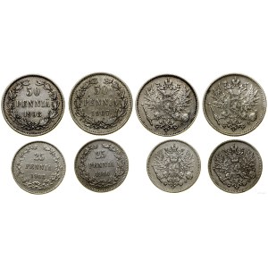 Finland, set of 4 coins, 1906-1908, Helsinki