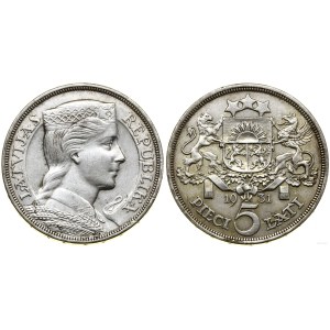 Lotyšsko, 5 lats, 1931, Londýn