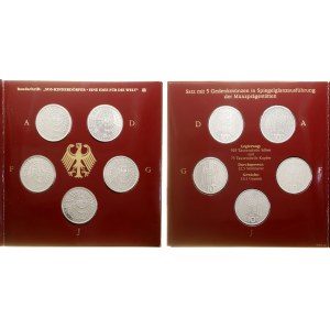 Germania, set di 5 x 10 marchi