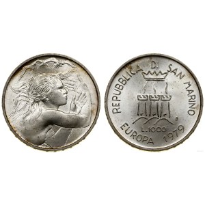 San Marino, 1.000 lirów, 1979, Rzym