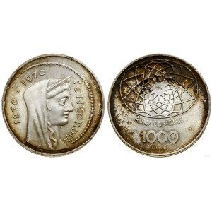 Włochy, 1.000 lirów, 1970 R, Rzym