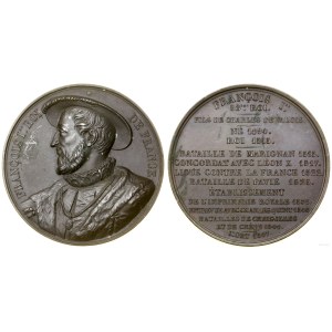 France, medal from the series of rulers of France - Francis I, 1836