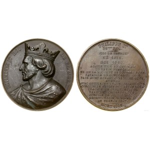 France, medal from the series of rulers of France - Philip I, 1838