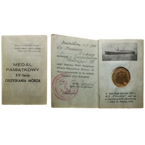 Polska, XV rocznica odzyskania dostępu do morza, 1935, Warszawa