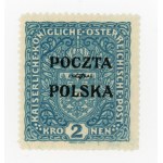 Cracow issue, 1919. uncancelled stamp for 2 kr. Guaranteed by Berbeka (121)