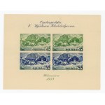 Block, 5th All-Polish Philatelic Exhibition in Warsaw, 1938. un-cancelled block (125)