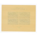 Block, 5th All-Polish Philatelic Exhibition in Warsaw, 1938. un-cancelled block (125)