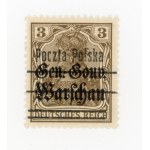 Reprint edition on GGW stamps, 1918-1919. Uncancelled stamp for 3 f. Guarantee (175)