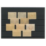 Large eagle on baroque shield, 1921. Unchecked series with doubles - total of 10 stamps (191)