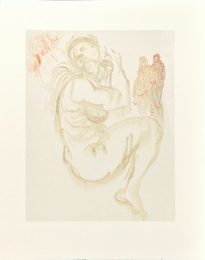 Salvador DALI (1904-1989), La Divine Comédie - Le Purgatoire (Czyściec) - Chant XIX, 1963