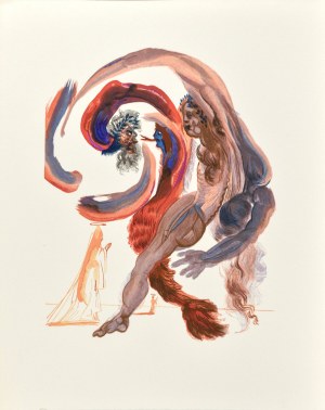 Salvador DALI (1904-1989), La Divine Comédie - Le Purgatoire (Czyściec) - Chant XVIII, 1963