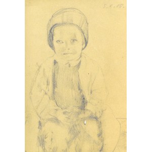 Emilia KNAUSÓWNA (1883-1924), Portrait d'un enfant assis, 1908