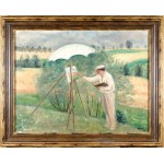 Irena WEISS - ANERI (1888-1981), Landscape artist Wojciech Weiss painting, 1935.