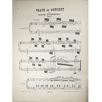 Wieniawski Józef - Valse de concert pour le piano, op. 3, ok. 1880.