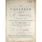 [Feliks Janiewicz] Jan Ladislav Dussek - No. 1 Concerto, composed by M. Janiewicz, arranged for the pianoforte or harpsichord by J. L. Dussek, ca. 1810.