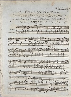 Janiewicz Feliks - A Polish Rondo, 1803.