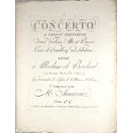 Feliks Janiewicz - 2nd Concerto for First Violin, Two Violins, Viola, and Bass, Horns and Oboe ad libitum, ca. 1795.